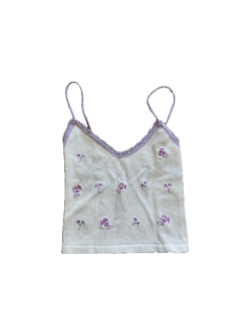 floral embroidered tank top